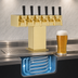 Thumbnail image #3 for Perlick Countertop Glycol-Cooled Tee Draft Beer Tower, 6 Faucets, Tarnish-Free Brass Finish