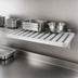 Thumbnail image #4 for New Age Adjust-A-Shelf T-Bar Wall-Mounted Shelf, 42 in. W x 15 in. D, Aluminum