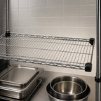 Thumbnail image #3 for Eagle Group QuadTruss QAR2136S Quad-Adjust Reverse Mat Wire Shelf, 36 x 21 Inches, Stainless Steel Case of 4