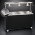 Thumbnail image #3 for Vollrath 2-Series Affordable Portable 46-Inch Mobile Utility Station with Storage Doors, Buffet Breath Guard Lights, and Stainless Steel Top