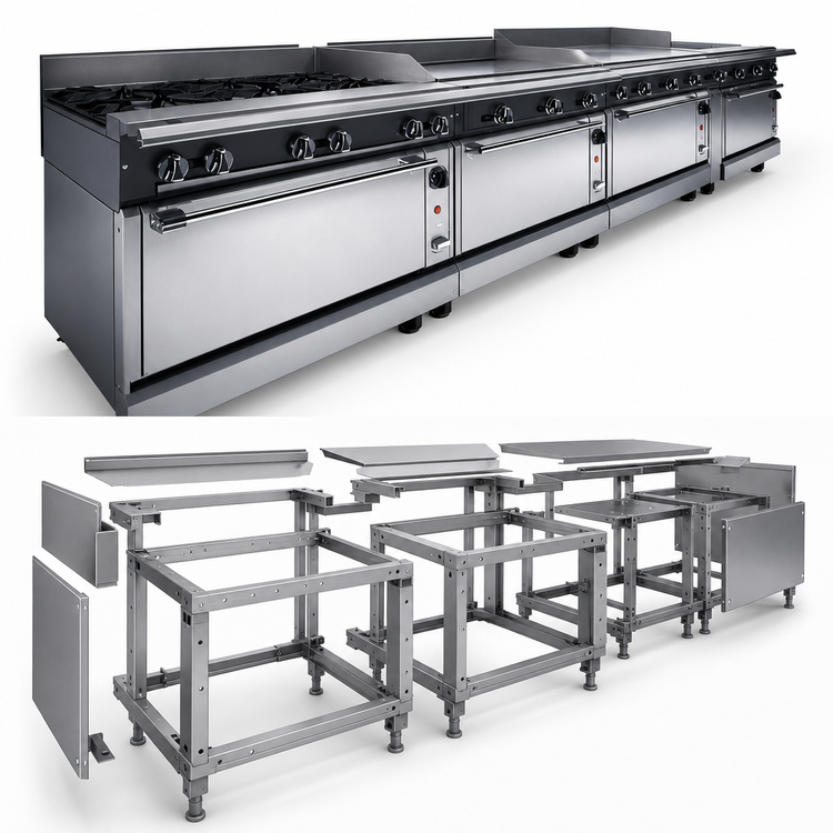 Product image #3 for Vulcan V Series 12-Inch Heavy Duty Modular Range Work Top