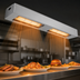 Thumbnail image #3 for Hatco Ultra-Glo 66-Inch Double Ceramic Infrared Strip Heat Lamp Foodwarmer