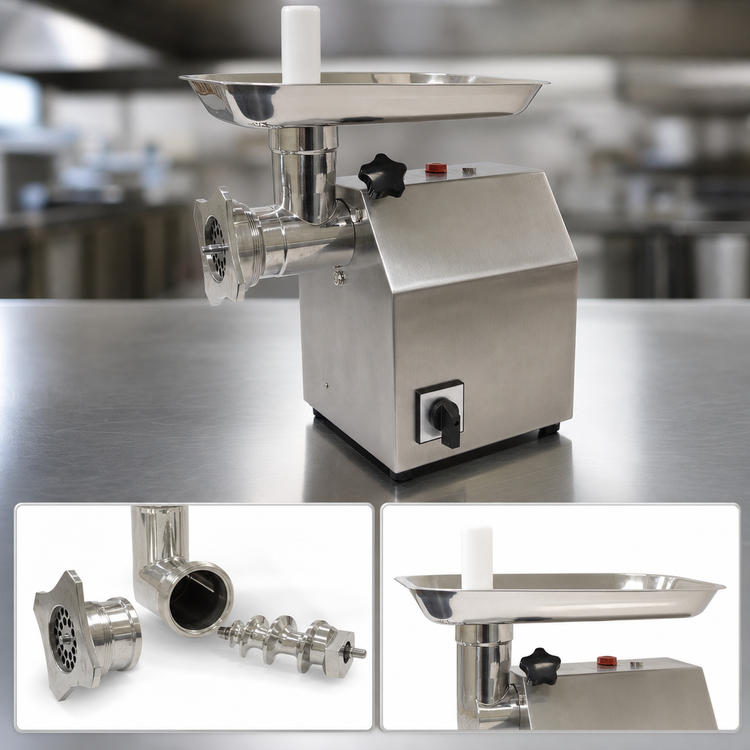 Product image #3 for Uniworld NTK-12 Electric Countertop Meat Grinder, Gear-Driven, Stainless Steel