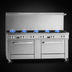 Thumbnail image #3 for Southbend Ultimate 72-Inch Natural Gas Restaurant Range with 5 Burners, 36-Inch Griddle, and 2 Standard Ovens