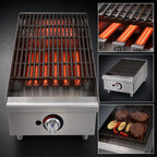 Thumbnail image #3 for Star (Middleby) Star-Max 6115RCBF 15-Inch Countertop Radiant Gas Charbroiler, Manual Controls, 40,000 BTU, Natural Gas