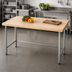 Thumbnail image #3 for Advance Tabco 72 Inch x 36 Inch 1-3/4 Inch Thick Laminated Hard Maple Top Work Table with Galvanized Base