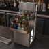 Thumbnail image #3 for BK Resources 18-Inch Freestanding Underbar Liquor Bottle Display, 4-Step, Approx. 20-Bottle Capacity