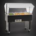 Thumbnail image #3 for Eagle Service Mate Deluxe Portable Buffet Hot Food Table with Sneeze Guard, 4 Wells, 63-1/2-Inch, 240V