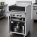 Thumbnail image #3 for Garland Cuisine Series Heavy Duty 24-Inch Gas Char-Broiler Range with Open Cabinet Base, Fixed Cast Iron Grates, and 72,000 BTU