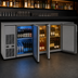 Thumbnail image #3 for Glastender C2FB92 Two-Zone Front-Serviced Bar Profile Back Bar Cooler, 92 Inch, Four-Section