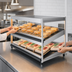 Thumbnail image #3 for Hatco Glo-Ray® 60-Inch Countertop Pass-Thru Merchandising Warmer with 2 Slanted Shelves