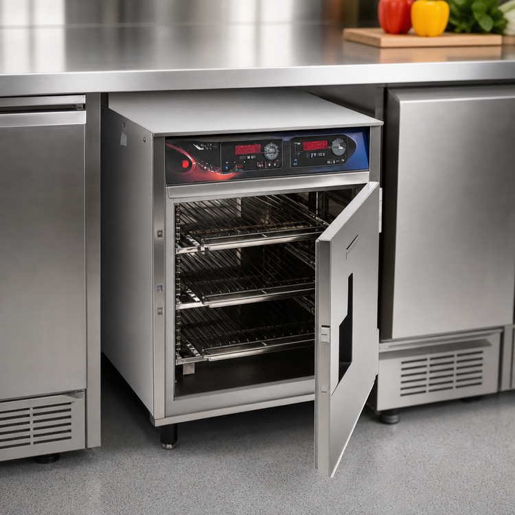 Product image #3 for Cres Cor Roast-N-Hold Undercounter Convection Cook and Hold Oven with Top-Mounted Power Unit, 1-Compartment, 120V