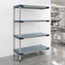 Thumbnail image #3 for MetroMax 4 All-Polymer Add-On Shelving Unit with 4 Open Grid Shelves, 24W x 21D x 74H