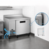 Thumbnail image #3 for Hoshizaki Steelheart 46-Inch One-Door Worktop Refrigerator, 11.78 Cu. Ft., Side-Mounted Self-Contained