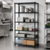 Thumbnail image #3 for Quantum 30 in. W x 18 in. D x 54 in. H Black Epoxy Antimicrobial Wire Shelving Starter Kit, 5-Shelf Stationary Unit