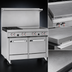 Thumbnail image #3 for Southbend S-Series 48-Inch Gas Restaurant Range with Griddle, Convection Oven and Cabinet Base