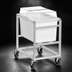 Thumbnail image #4 for Channel Manufacturing PBA001 Aluminum Poly Box Rack, 1-Level, 5-Inch Swivel Casters