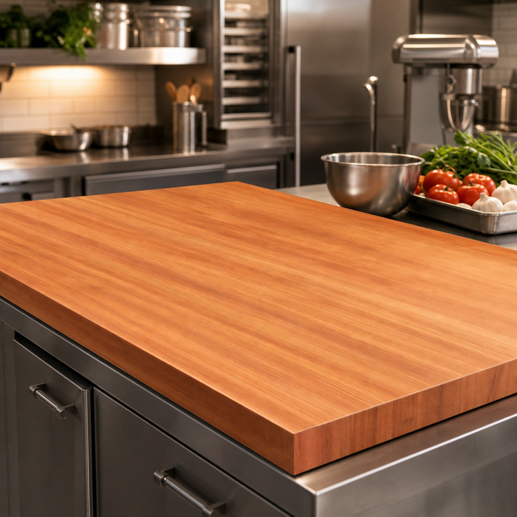 Product image #3 for Boos Block American Cherry Edge Grain Kitchen Countertop, 84 x 48 x 2-1/4-Inch, Varnique Finish