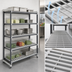 Thumbnail image #3 for Cambro Camshelving Elements XTRA 18-Inch x 54-Inch x 64-Inch 5-Tier Stationary Add-On Vented Shelving Unit, Speckled Gray