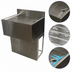 Thumbnail image #3 for BK Resources 18-Inch Wide x 21-1/4-Inch Deep Stainless Steel Underbar Drain Board with Pedestal Base