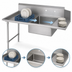 Thumbnail image #3 for John Boos Pro-Bowl 84-Inch Straight Soiled Dishtable with Pre-Rinse Sink Bowl, Left-to-Right Operation