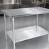 Thumbnail image #3 for John Boos Stallion 60-Inch x 24-Inch 16-Gauge Stainless Steel Work Table with Stallion Safety Edge and Adjustable Undershelf