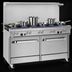 Thumbnail image #3 for Southbend Ultimate 60-Inch Gas Restaurant Range with 8 Open Burners, 2 Cabinets, and Hi-Shelf Backriser