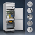 Thumbnail image #3 for Beverage-Air Horizon Series 1-Section Top Mount Reach-In Refrigerator with 2 Half Solid Doors, 21.17 Cu. Ft.
