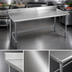 Thumbnail image #3 for Eagle Spec-Master 84-Inch x 36-Inch Stainless Steel Work Table with 4-1/2-Inch Backsplash and Tubular Base