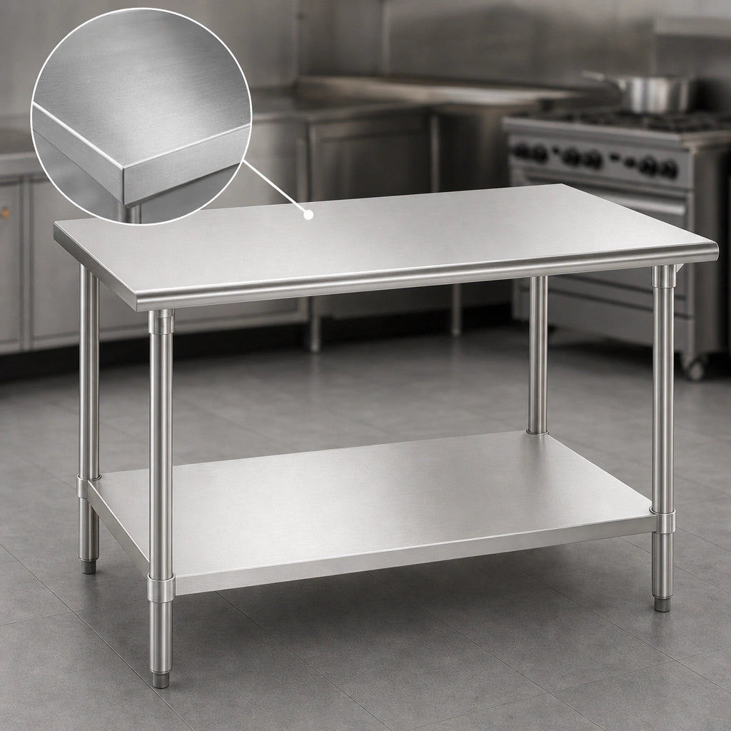 16-Gauge 304 Stainless Steel Top