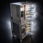 Thumbnail image #3 for AccuTemp Evolution P61201E060 DBL Two-Compartment Boiler-Free Convection Steamer, Propane, 12-Pan, with Stand