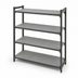 Thumbnail image #3 for Cambro Camshelving Basics Plus 18-Inch x 36-Inch 4-Shelf Solid Shelf Kit, Brushed Graphite