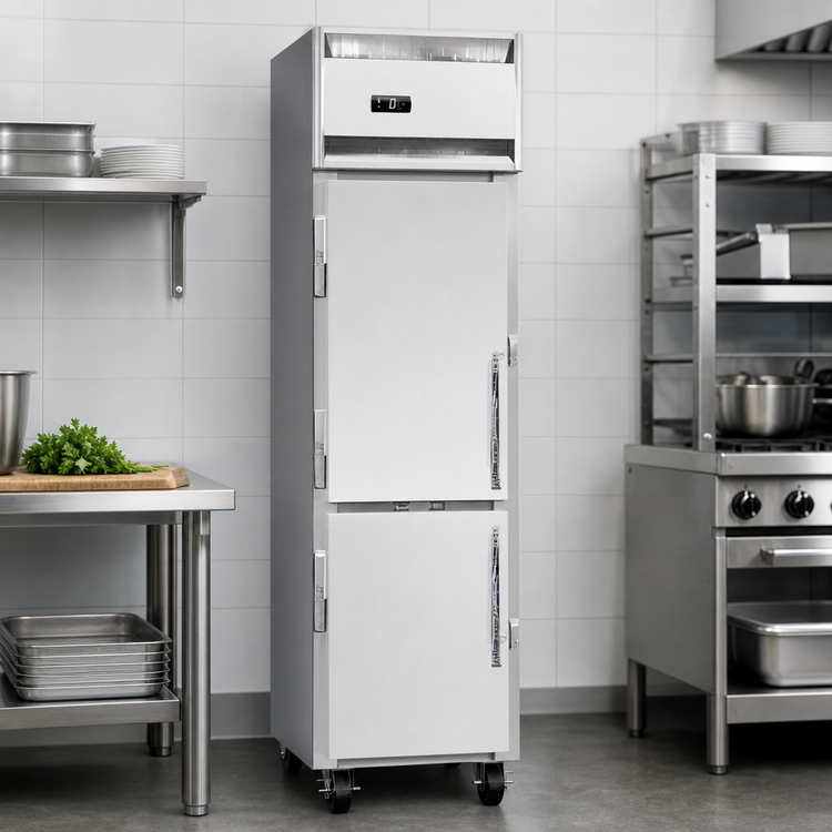 Product image #3 for Continental Refrigerator Slim Line 1FSENSSHD One-Section Half-Door Reach-In Freezer