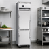 Thumbnail image #3 for Continental Refrigerator Slim Line 1FSENSSHD One-Section Half-Door Reach-In Freezer
