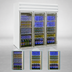 Thumbnail image #3 for Howard-McCray 75 Cu. Ft. 3-Section Glass Door Frozen Foods Merchandiser Freezer