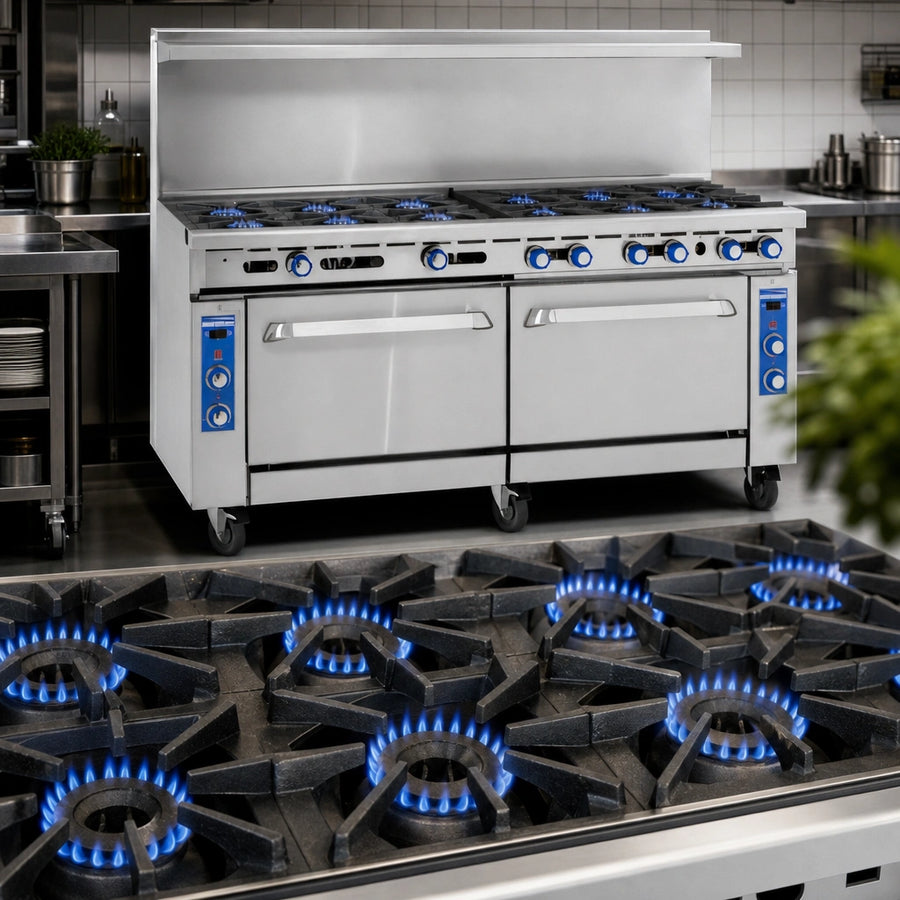 12 High-Output Open Burners