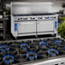 Thumbnail image #3 for Imperial Pro Series 72-Inch Gas Restaurant Range with 12 Open Burners and 2 Convection Ovens