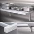 Thumbnail image #4 for New Age Adjust-A-Shelf H.D. Wall-Mounted Aluminum Shelf, 54 x 15 Inches