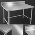 Thumbnail image #3 for John Boos Stallion 84-Inch x 30-Inch 16-Gauge 300 Series Stainless Steel Work Table with 5-Inch Backsplash