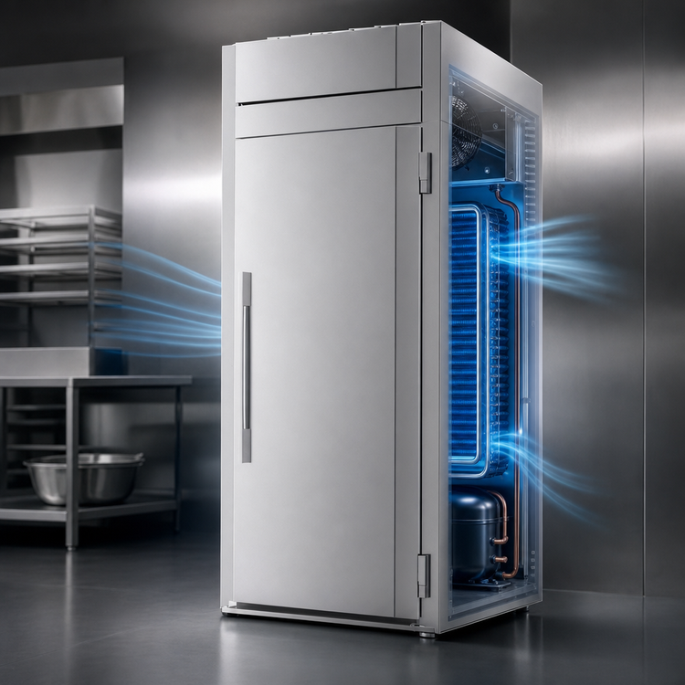 Product image #3 for Victory UltraSpec V-Core Roll-In One-Section Freezer, 34.86 Cu. Ft., Self-Contained, 115V