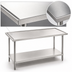 Thumbnail image #3 for Advance Tabco 30-Inch x 24-Inch 14 Gauge 304 Stainless Steel Work Table with Undershelf