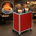 Thumbnail image #3 for Atlas Metal MEPD3H-6-1/2 Mobile Three-Tube Heated Plate Dispenser