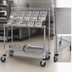Thumbnail image #3 for Quantum Chrome Plated Mobile Wire Shelving Cart, 36 x 18 x 40 Inch