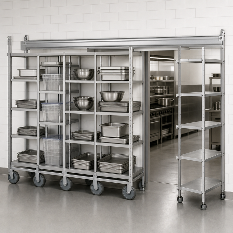 Product image #3 for Metro TOP-TRACK 24-Inch Stationary End Unit Kit for Super Erecta and Super Adjustable Track Shelving