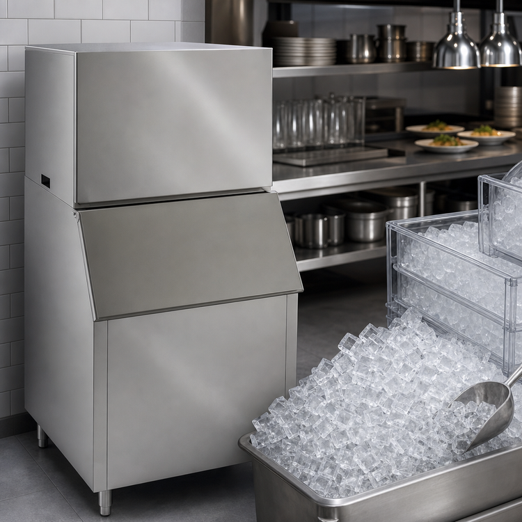 Product image #3 for Maxx Ice MIM452 30-Inch Modular Air-Cooled Full Dice Cube Ice Maker, 460 lb/Day