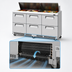 Thumbnail image #3 for Turbo Air Super Deluxe 72-5/8-Inch Front-Breathing Three-Section Sandwich/Salad Prep Table with 6 Drawers