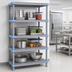 Thumbnail image #3 for Millenia 36-Inch Wide x 24-Inch Deep x 74-Inch High Gray Polymer Stationary Starter Shelving Unit