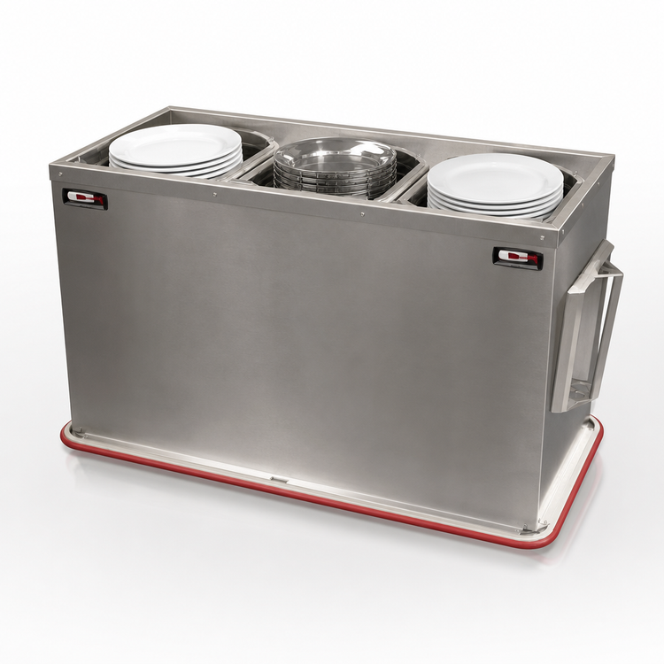 Product image #3 for Carter-Hoffmann BH3S 3-Silo Heated Base and Plate Dispenser
