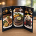 Thumbnail image #3 for Black Leatherette Triple-View Table Tent Menu Cover for 5 x 7-Inch Inserts