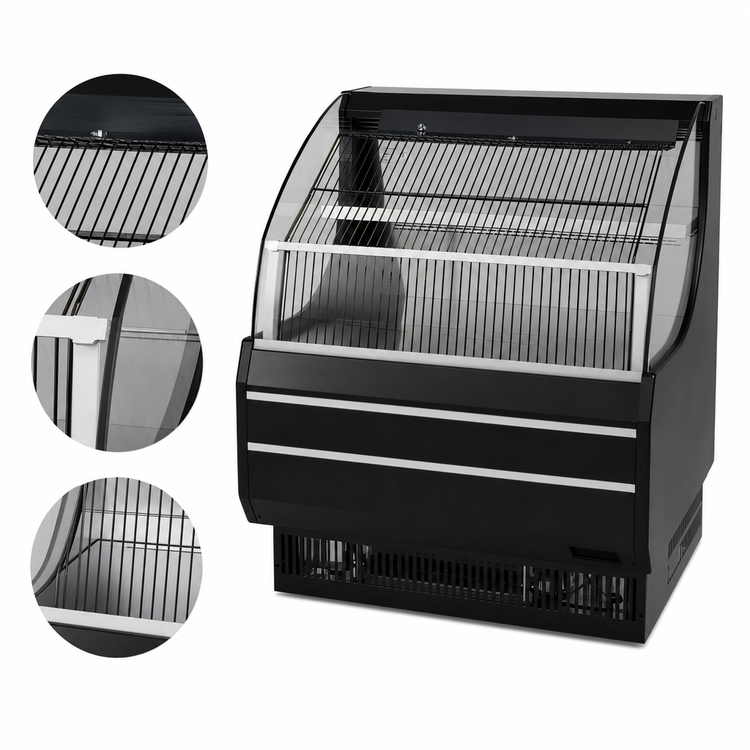 Product image #3 for Turbo Air SCW-50LB Wire Security Cover for TOM-50LW-N / TOM-50LB-N Open Display Merchandisers